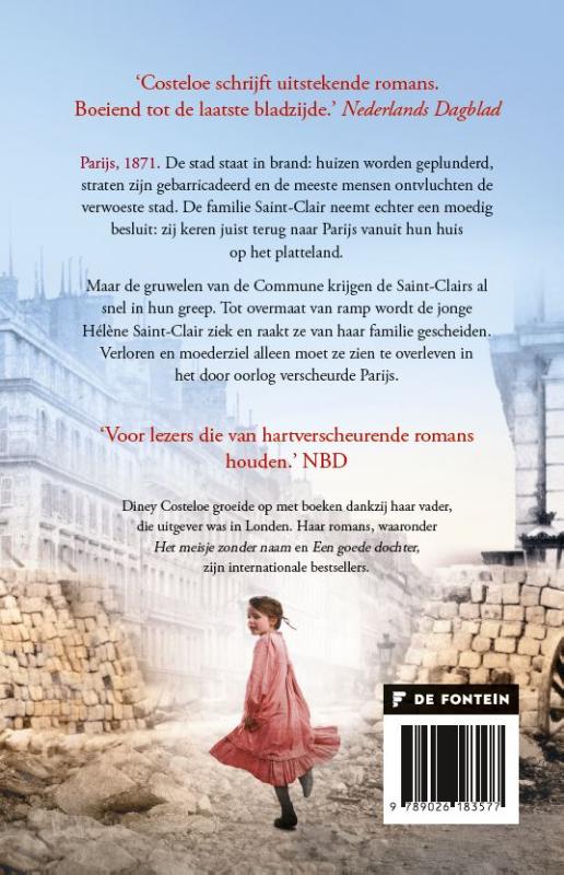 Achterkant van Een verloren meisje in Parijs