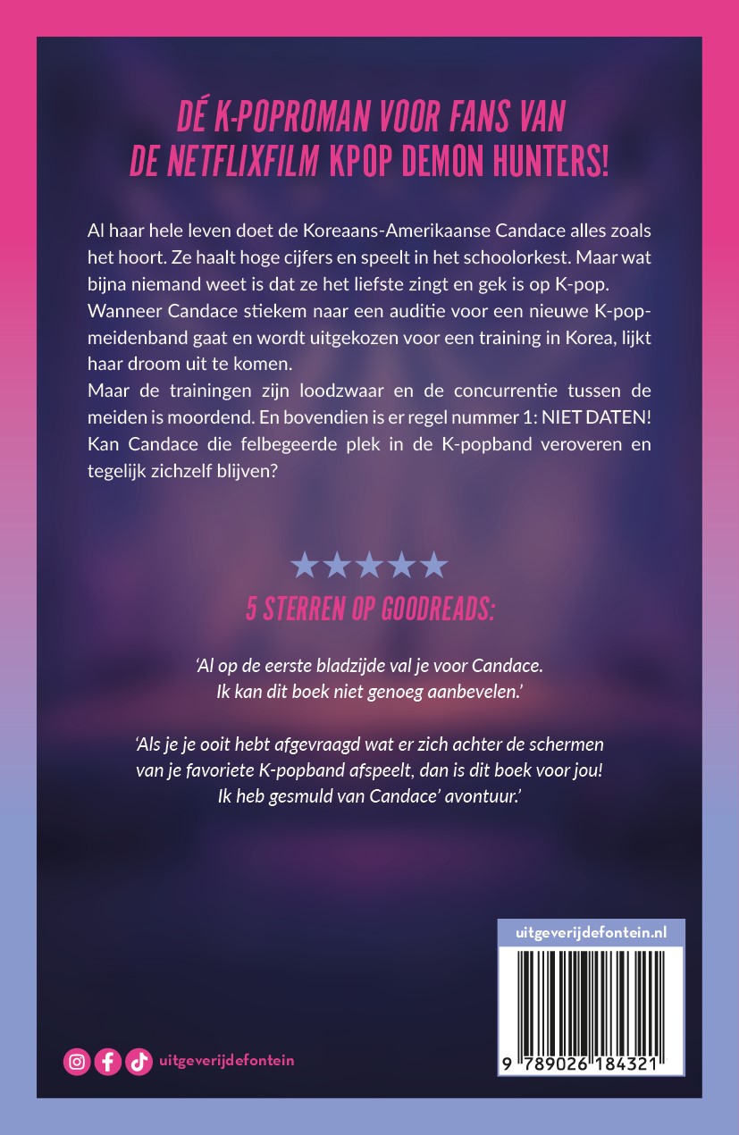 Achterkant van K-pop crush