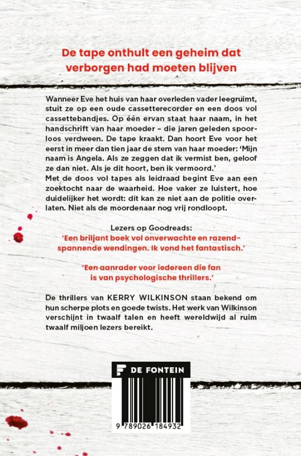 Achterkant van De tapes