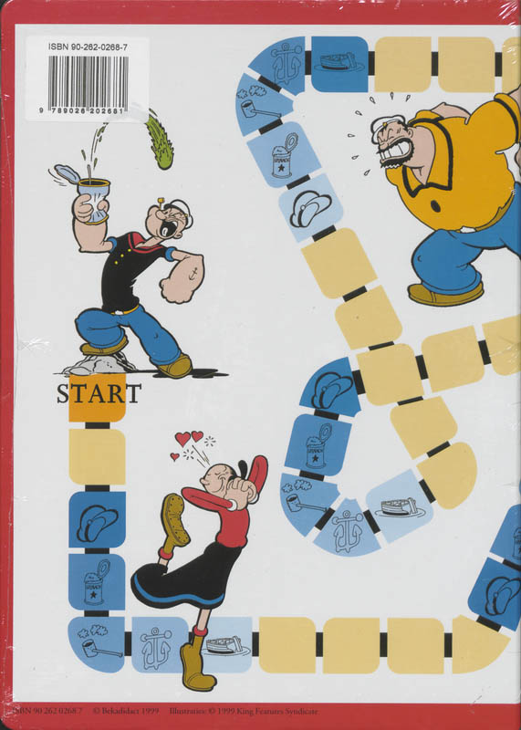 Achterkant van Het Popeye spel