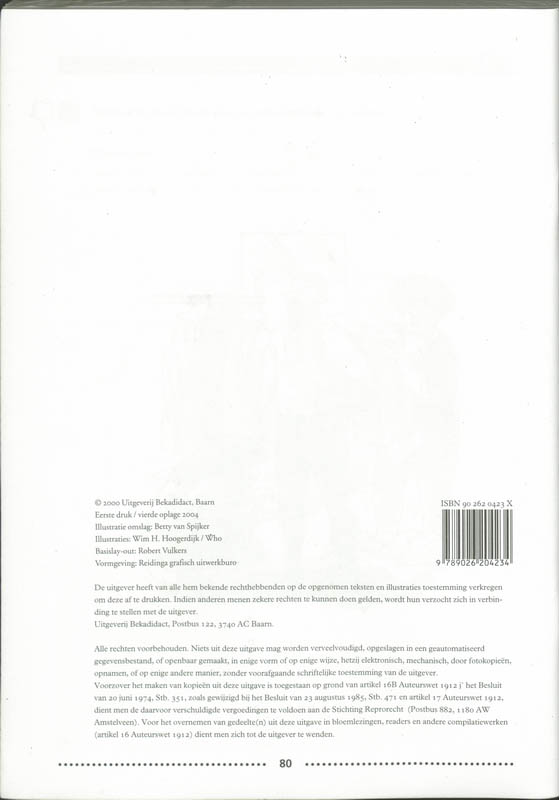 Achterkant van Werkboek