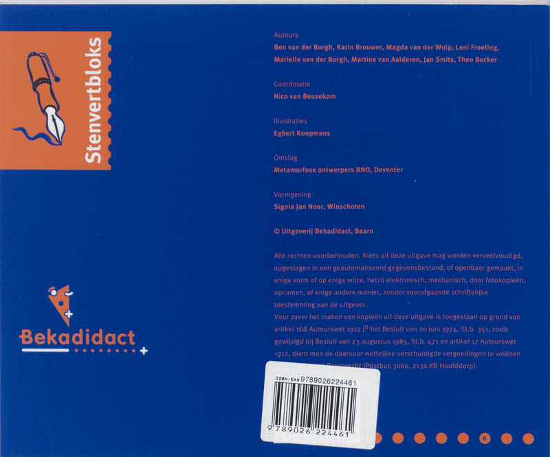 Achterkant van Toelichting/antwoorden