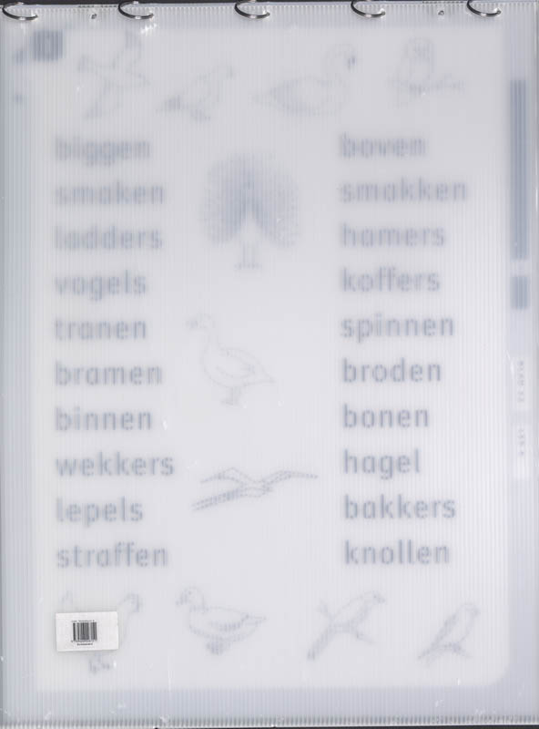 Achterkant van Bordleesboek