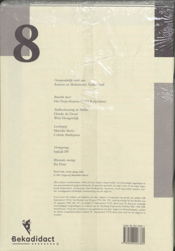 Achterkant van Taaltoetsboek