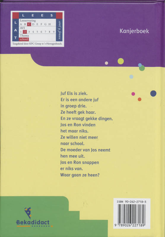 Achterkant van Juf is ziek