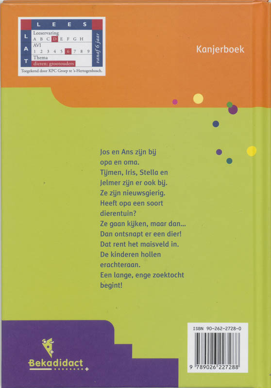 Achterkant van Ontsnapt!