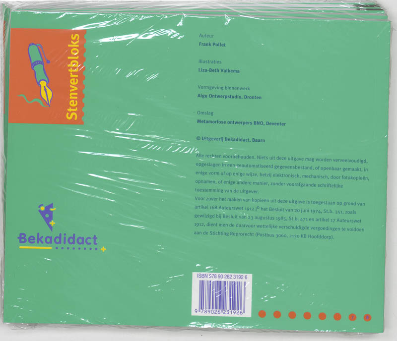 Achterkant van Werkboek