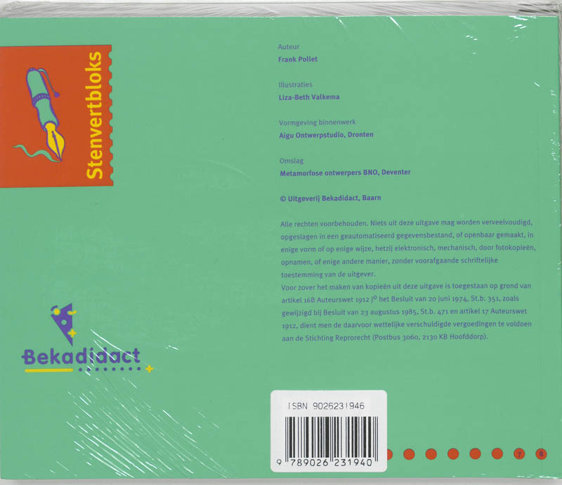 Achterkant van Werkboek
