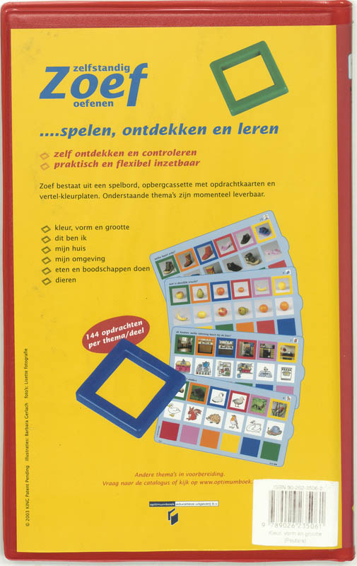 Achterkant van 3-4 jaar kleur, vorm, grootte
