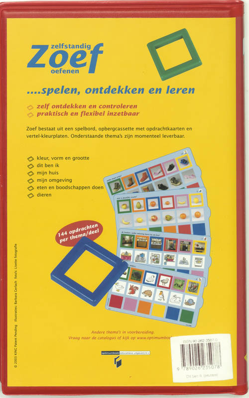 Achterkant van 3-4 jaar Dat ben ik