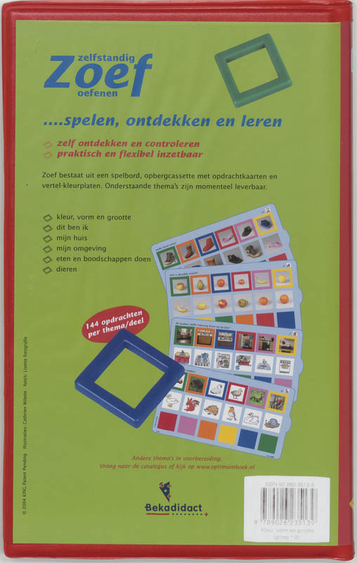 Achterkant van Groep 1/2 kleur,vorm,enz