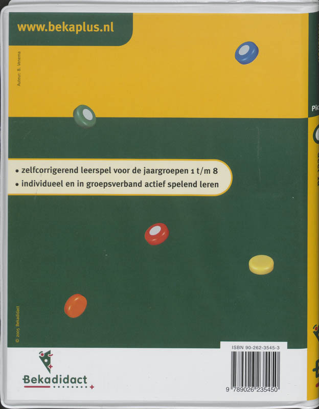 Achterkant van Groep 3 Rekenen 1A