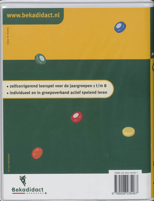 Achterkant van Groep 3 rekenen 1B