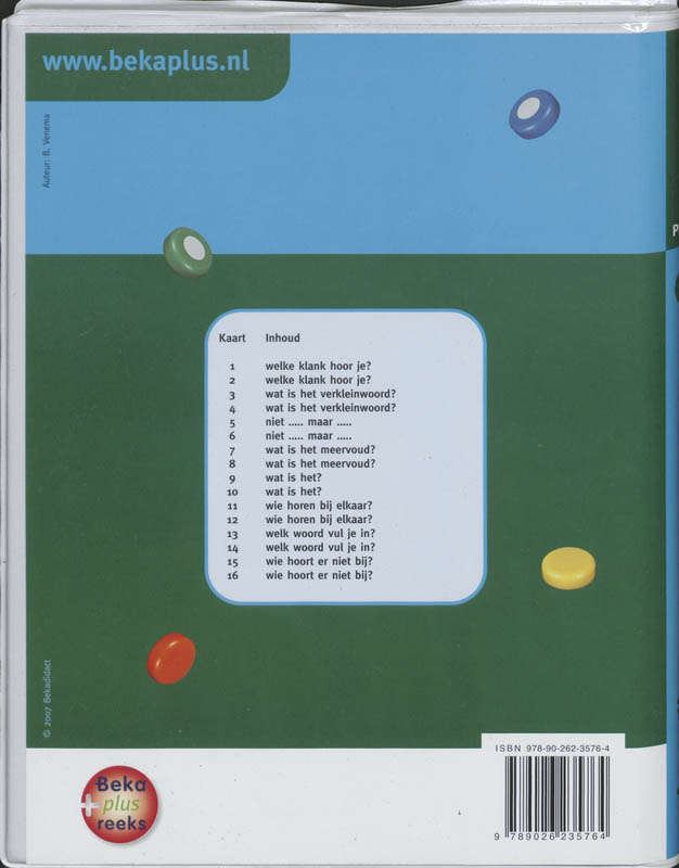 Achterkant van Groep 4 Taal/Lezen 2B