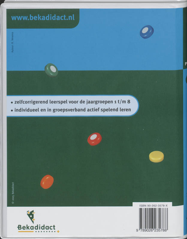 Achterkant van Opdrachtkaarten
