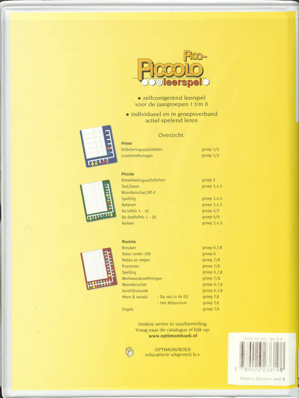 Achterkant van Groep 5 Breuken 3