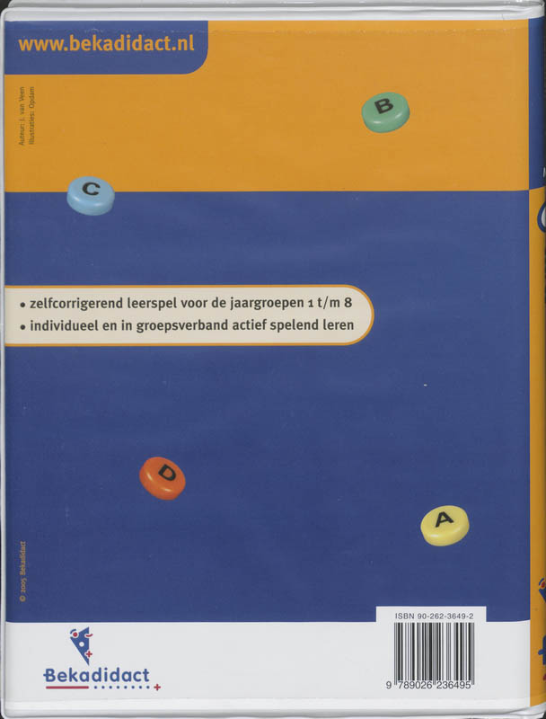 Achterkant van Opdrachtkaarten