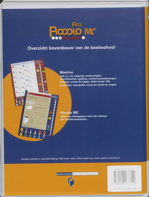 Achterkant van MC Begrijpend lezen 8b