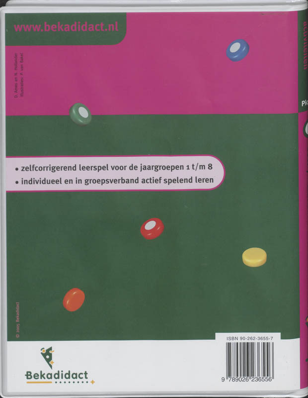 Achterkant van Opdrachtkaarten