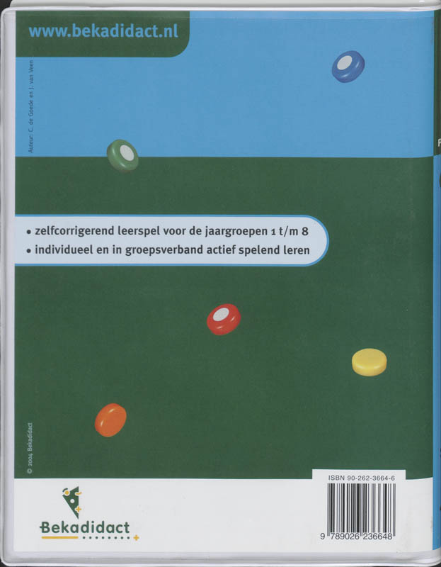 Achterkant van Grammatica 1 jaargroep 6