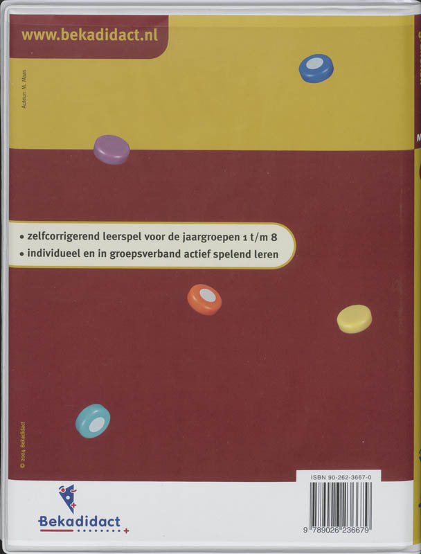 Achterkant van Tabellen en grafieken jaargroep 7/8