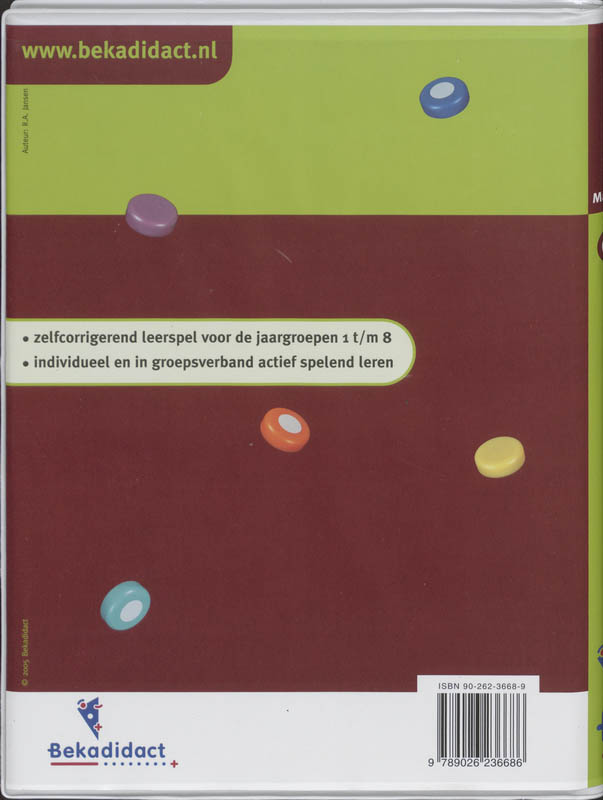 Achterkant van Topografie 1 Nederland algemeen