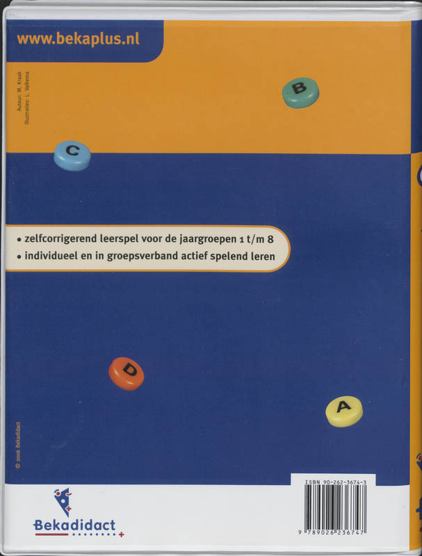 Achterkant van Opdrachtkaarten