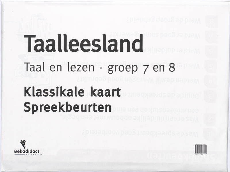 Achterkant van Spreekbeurtregels