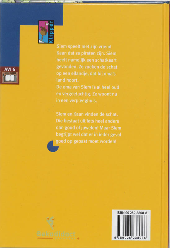 Achterkant van De kleine schatbewaarder