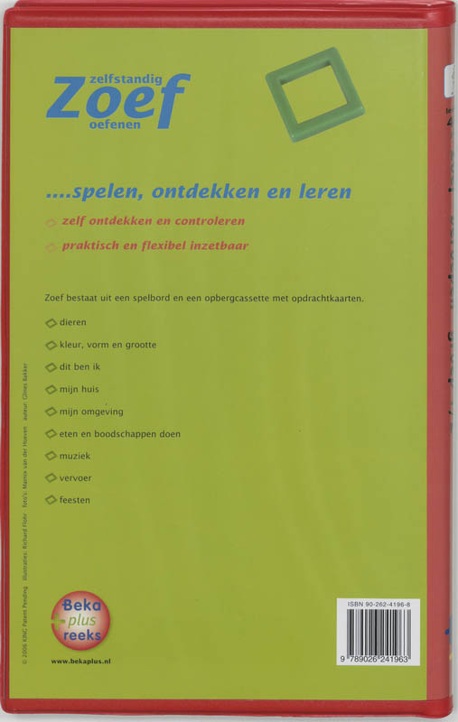 Achterkant van Beroepen groep 1-2