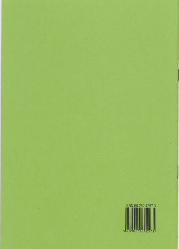 Achterkant van Antwoordenboek