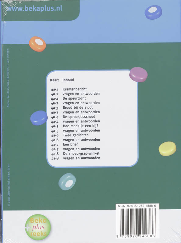 Achterkant van Begrijpend lezen deel 4a