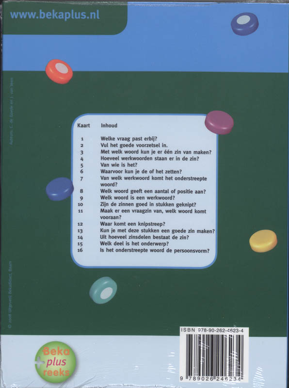 Achterkant van Grammatica 1