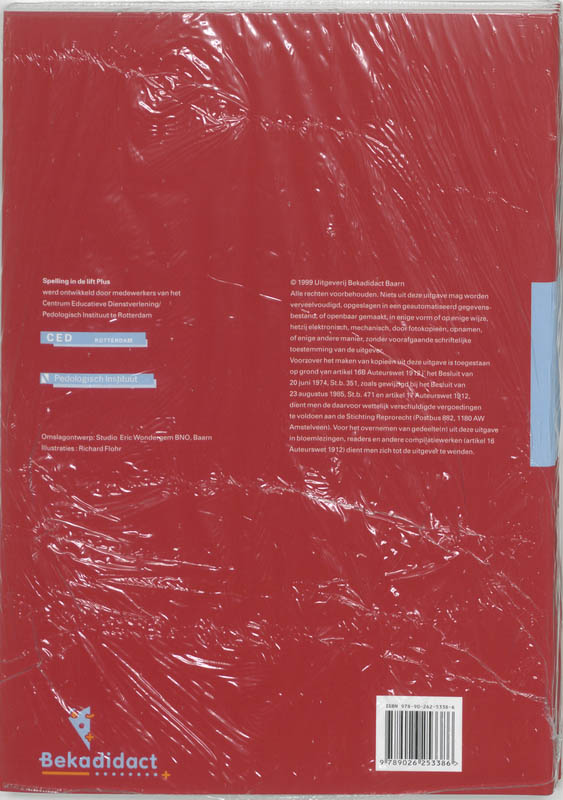 Achterkant van Werkboek basisstof