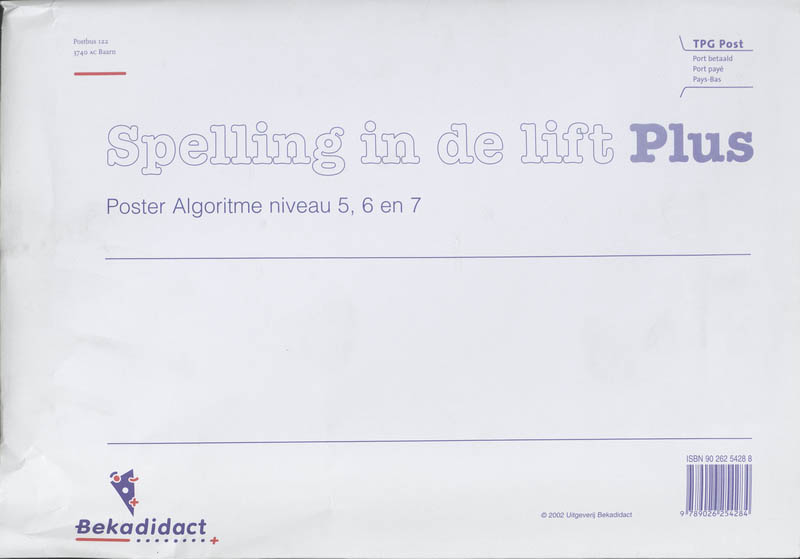 Achterkant van Poster algoritme