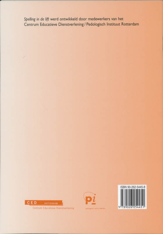 Achterkant van Handleiding