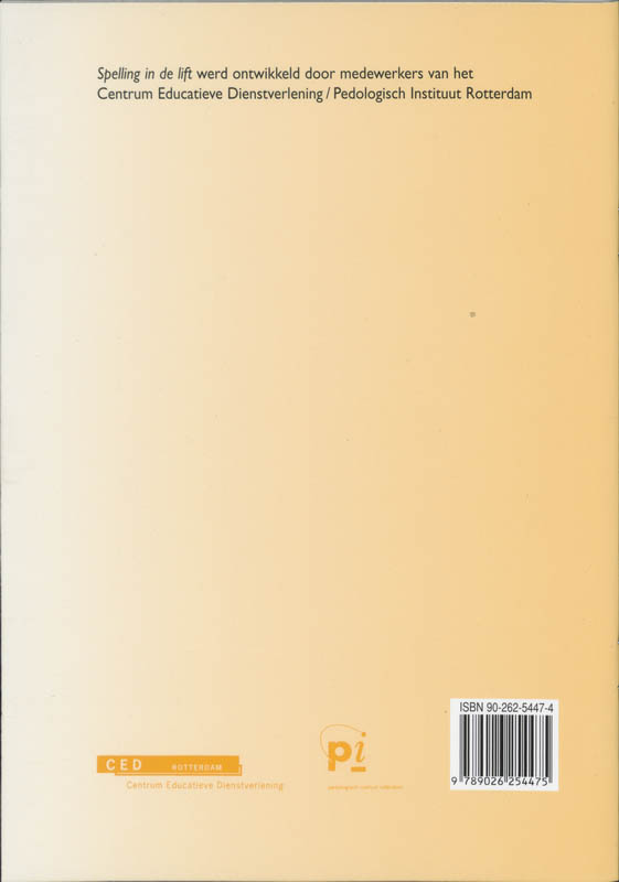 Achterkant van Handleiding