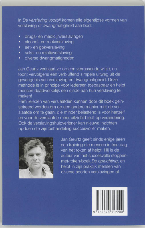 Achterkant van De verslaving voorbij