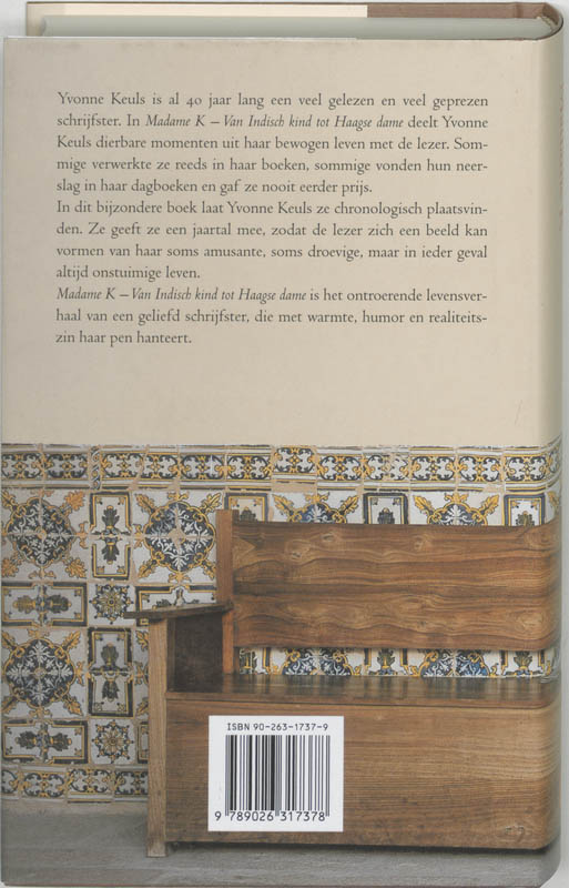 Achterkant van Madame K