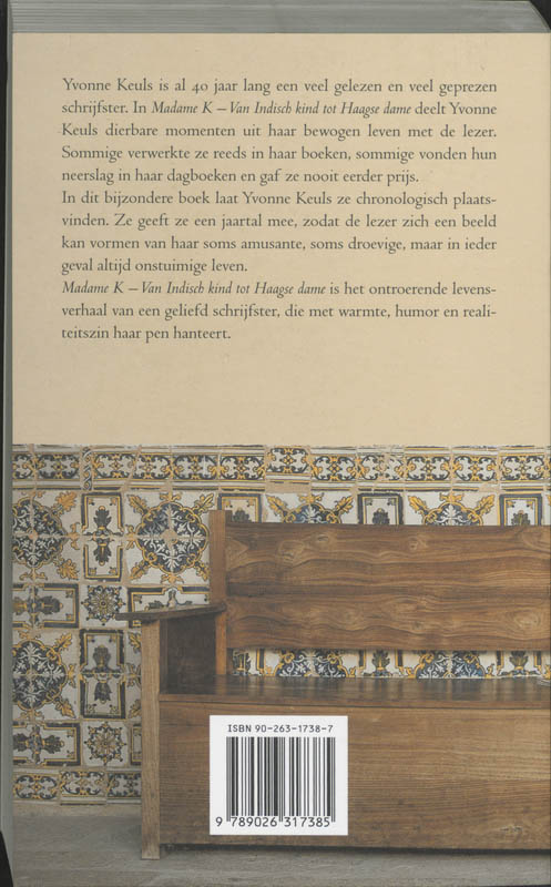 Achterkant van Madame K
