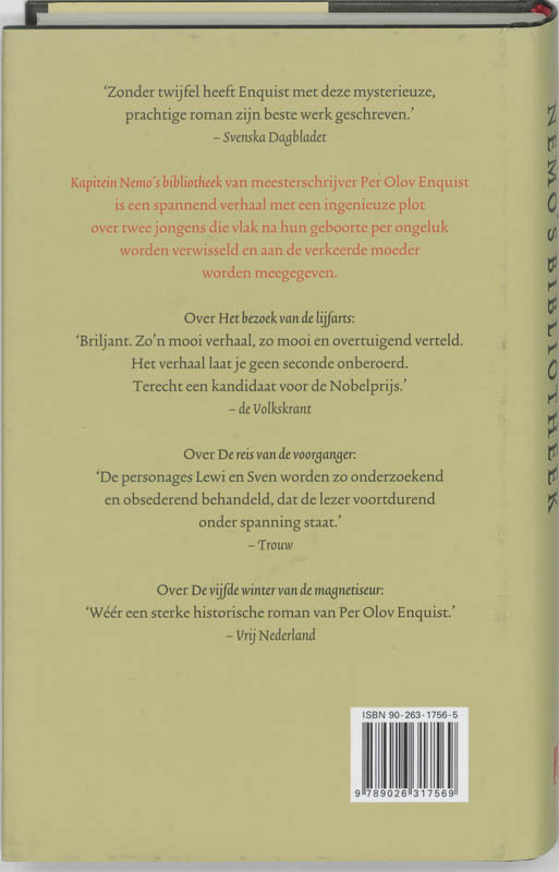 Achterkant van Kapitein Nemo's bibliotheek