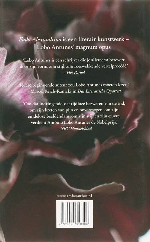 Achterkant van Fado Alexandrino