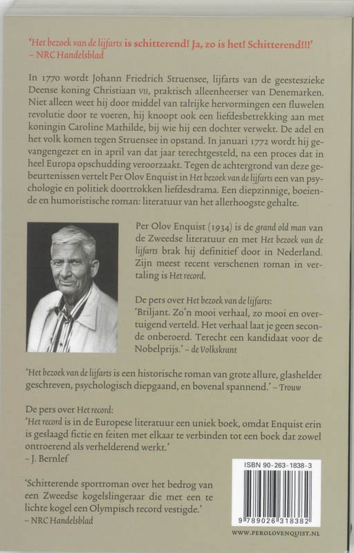 Achterkant van Het bezoek van de lijfarts