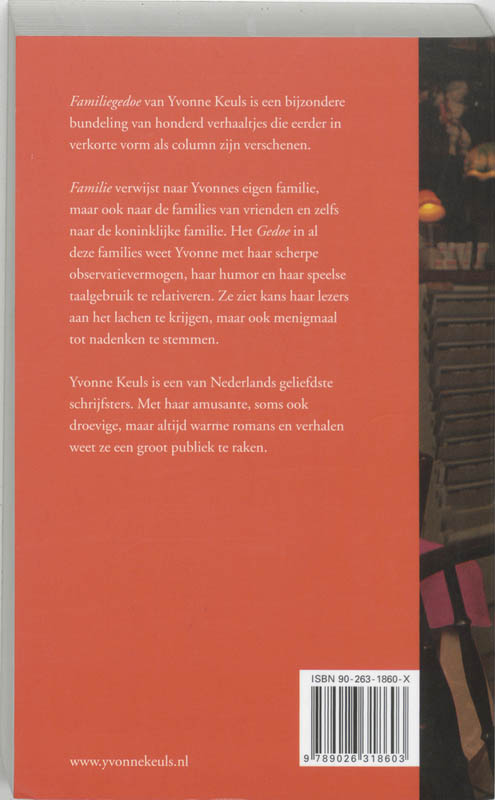 Achterkant van Familiegedoe