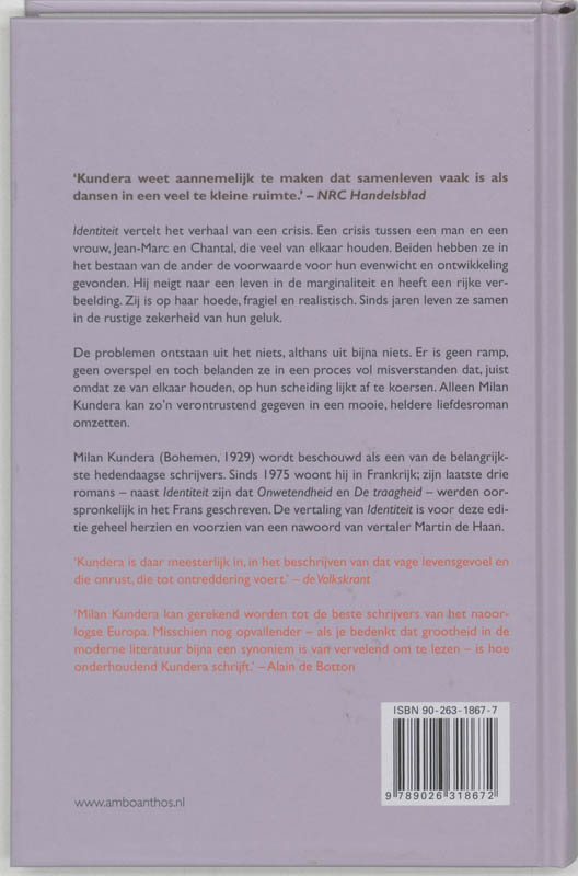 Achterkant van Identiteit