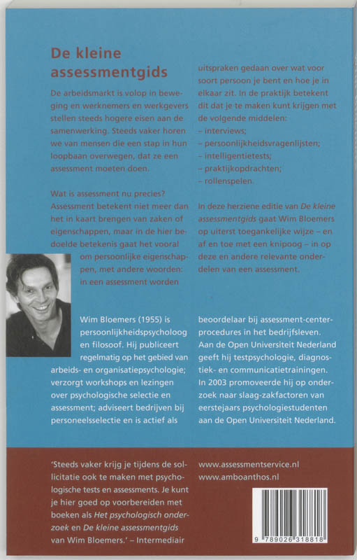 Achterkant van De kleine assessmentgids