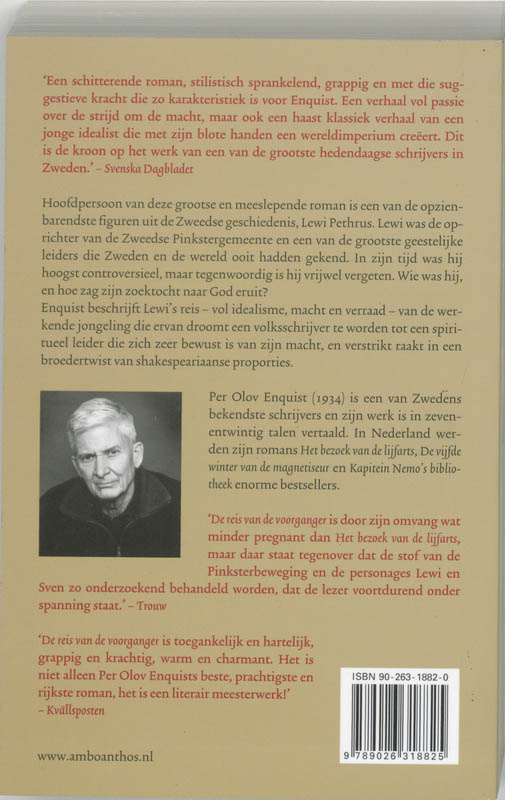 Achterkant van De reis van de voorganger
