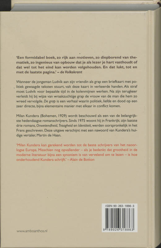 Achterkant van De grap