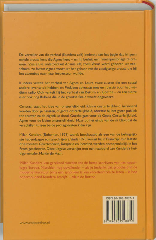 Achterkant van Onsterfelijkheid