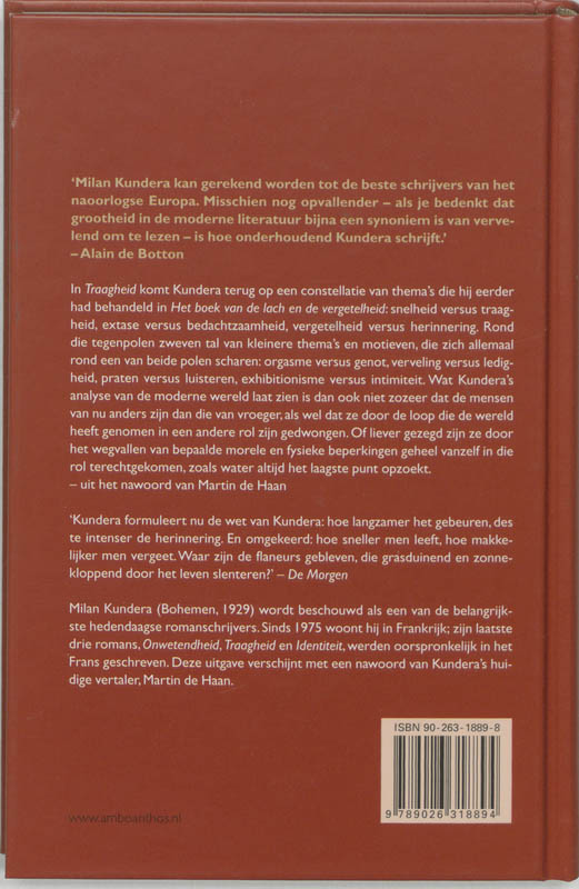 Achterkant van De traagheid